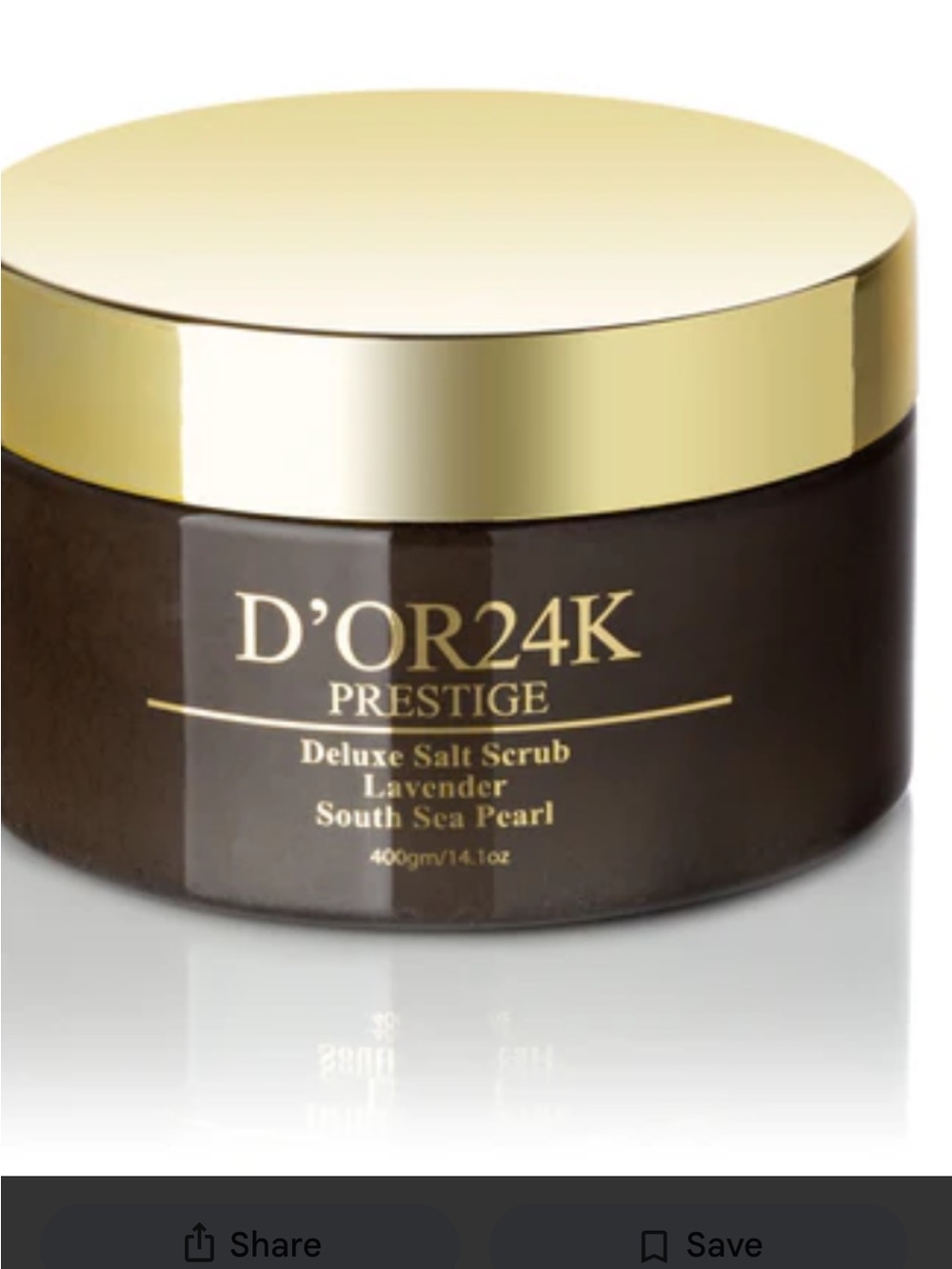 D'OR24K Prestige Deluxe Salt Scrub - Lavender (Brown & Gold)